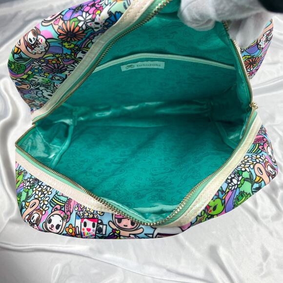 Tokidoki Flower Power Backpack Glitter Full Size Super Bloom Hippie Bag 2020 - Picture 8 of 12